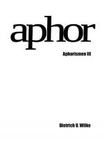 Cover-Bild Aphor