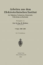 Cover-Bild Arbeiten aus dem Elektrotechnischen Institut der Badischen Technischen Hochschule Fridericiana zu Karlsruhe