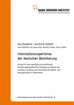 Cover-Bild Arbeitspapiere des Hans-Bredow-Instituts Nr. 24 Informationsrepertoires der deutschen Bevölkerung