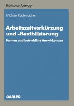 Cover-Bild Arbeitszeitverkürzung und -flexibilisierung