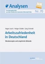 Cover-Bild Arbeitszufriedenheit in Deutschland