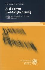 Cover-Bild Archaismus und Ausgliederung