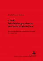 Cover-Bild Areale Wortbildungsvarianten des Standarddeutschen