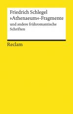 Cover-Bild »Athenaeum«-Fragmente und andere frühromantische Schriften