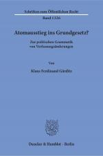 Cover-Bild Atomausstieg ins Grundgesetz?