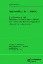 Cover-Bild Auctoritas scripturae