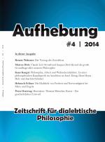 Cover-Bild Aufhebung #4 - Zeitschrift für dialektische Philosophie