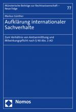 Cover-Bild Aufklärung internationaler Sachverhalte