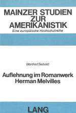 Cover-Bild Auflehnung im Romanwerk Herman Melvilles