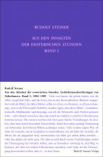 Cover-Bild Aus den Inhalten der esoterischen Stunden, Band I: 1904-1909