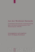 Cover-Bild Aus der Werkstatt Harnacks