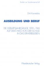 Cover-Bild Ausbildung und Beruf