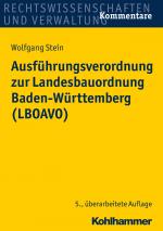 Cover-Bild Ausführungsverordnung zur Landesbauordnung Baden-Württemberg (LBOAVO)