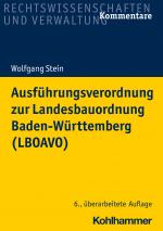 Cover-Bild Ausführungsverordnung zur Landesbauordnung Baden-Württemberg (LBOAVO)