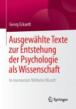 Cover-Bild Ausgewählte Texte zur Entstehung der Psychologie als Wissenschaft