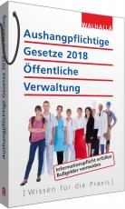 Cover-Bild Aushangpflichtige Gesetze 2018 Öffentliche Verwaltung