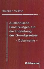 Cover-Bild Ausländische Einwirkungen auf die Entstehung des Grundgesetzes - Dokumente