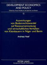 Cover-Bild Auswirkungen von Bodenrechtswandel auf Ressourcennutzung und wirtschaftliches Verhalten von Kleinbauern in Niger und Benin