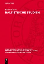 Cover-Bild Baltistische Studien