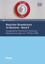 Cover-Bild Baulicher Brandschutz im Bestand: Band 5