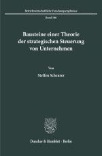 Cover-Bild Bausteine einer Theorie der strategischen Steuerung von Unternehmen.