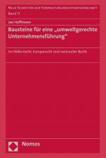 Cover-Bild Bausteine für eine "umweltgerechte Unternehmensführung"