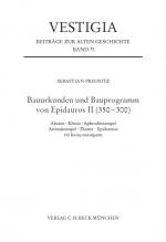 Cover-Bild Bauurkunden und Bauprogramm von Epidauros II (350-300)