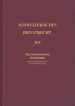 Cover-Bild Bd. II/5: Das Schweizerische Vereinsrecht