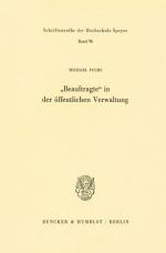 Cover-Bild "Beauftragte" in der öffentlichen Verwaltung.