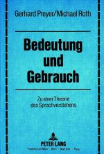 Cover-Bild Bedeutung und Gebrauch