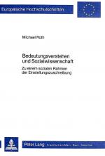 Cover-Bild Bedeutungsverstehen und Sozialwissenschaft