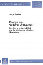 Cover-Bild Begegnung - Gadamer und Levinas