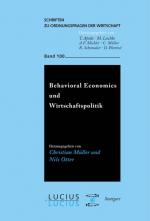 Cover-Bild Behavioral Economics und Wirtschaftspolitik
