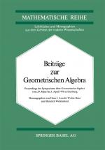 Cover-Bild Beiträge zur Geometrischen Algebra