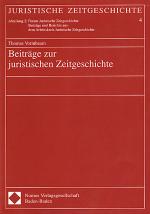 Cover-Bild Beiträge zur juristischen Zeitgeschichte
