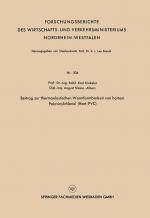 Cover-Bild Beitrag zur thermoelastischen Warmformbarkeit von hartem Polyvinylchlorid (Hart-PVC)