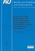 Cover-Bild Beitrag zur zinkphosphatschichtfreien Kaltmassivumformung durch tribologisch vorteilhafte Halbzeugoberflächen