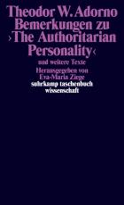 Cover-Bild Bemerkungen zu ›The Authoritarian Personality‹