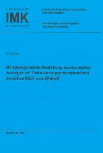 Cover-Bild Benutzergerechte Gestaltung mechanischer Anzeiger mit Drehrichtungsinkompatibilität zwischen Stell- und Wirkteil