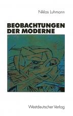 Cover-Bild Beobachtungen der Moderne