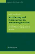 Cover-Bild Bereicherung und Schadenersatz im Immaterialgüterrecht