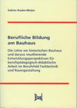 Cover-Bild Berufliche Bildung am Bauhaus
