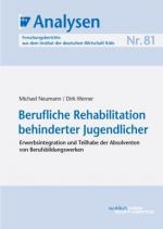 Cover-Bild Berufliche Rehabilitation behinderter Jugendlicher