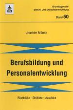 Cover-Bild Berufsbildung und Personalentwicklung