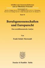 Cover-Bild Berufsgenossenschaften und Europarecht.