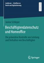 Cover-Bild Beschäftigtendatenschutz und Homeoffice