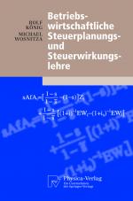 Cover-Bild Betriebswirtschaftliche Steuerplanungs- und Steuerwirkungslehre