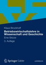 Cover-Bild Betriebswirtschaftslehre in Wissenschaft und Geschichte