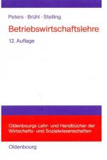 Cover-Bild Betriebswirtschaftslehre