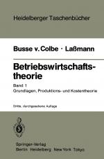 Cover-Bild Betriebswirtschaftstheorie